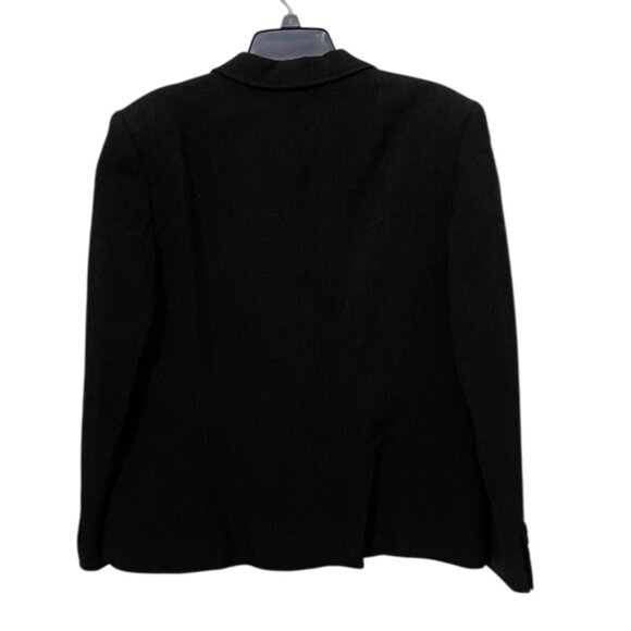 Lauren Ralph Lauren Vintage Dark Gray Wool Blazer Womens Size 12 Made in USA - Picture 5 of 12